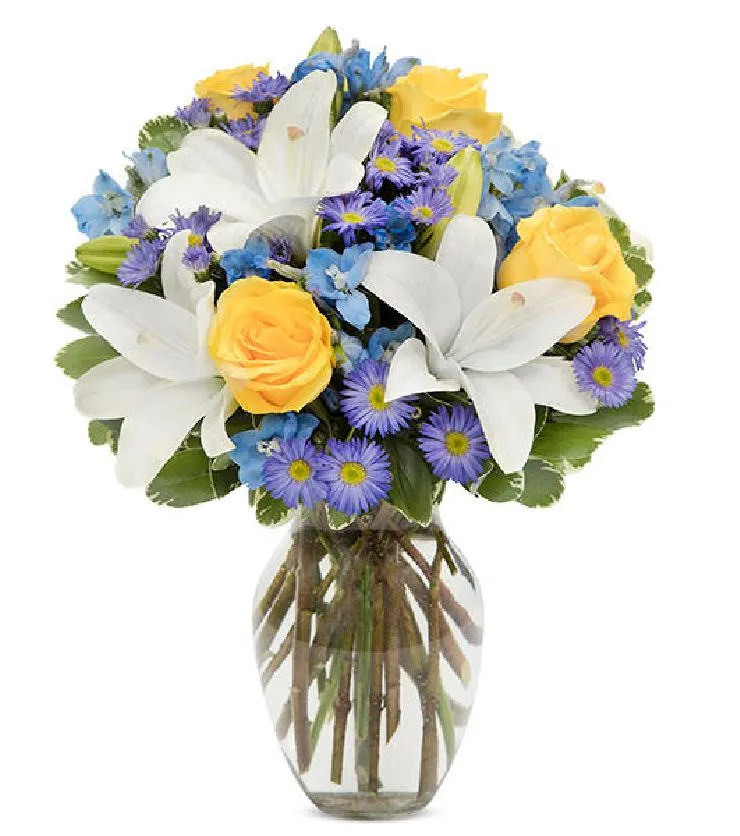 Bright Blue Skies Bouquet