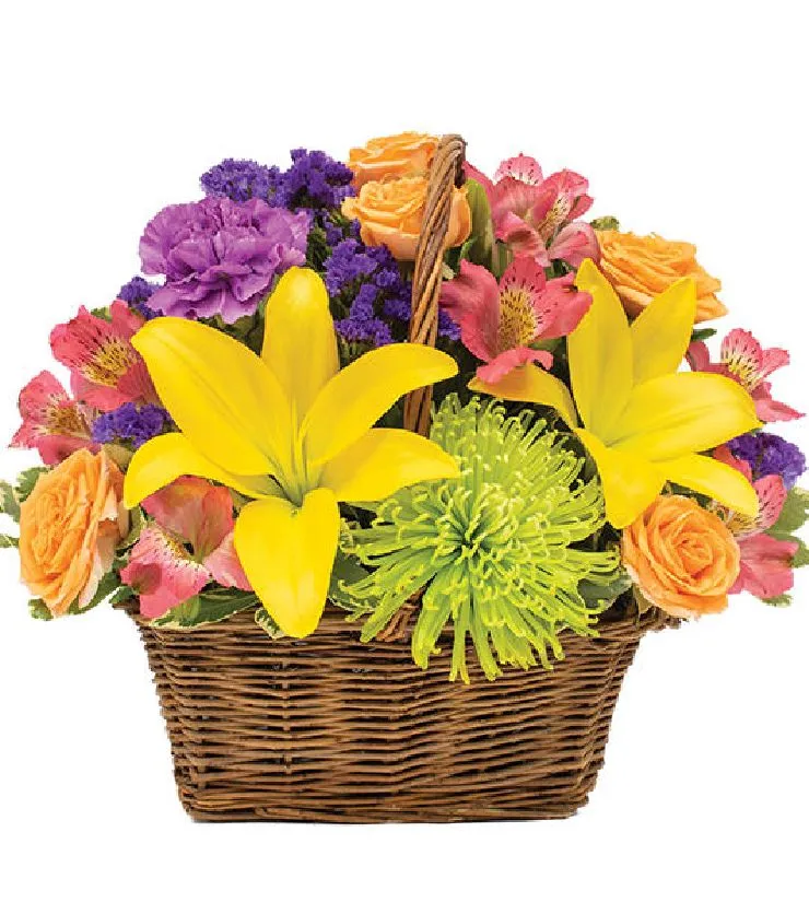 Happy Blooms Basket